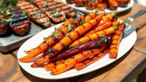 Grilled Honey Glazed Carrots