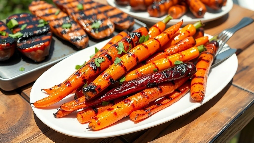 Grilled Honey Glazed Carrots