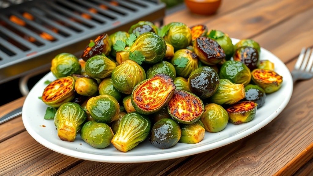 Grilled Balsamic Brussels Sprouts