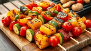 Grilled Italian Vegetable Skewers