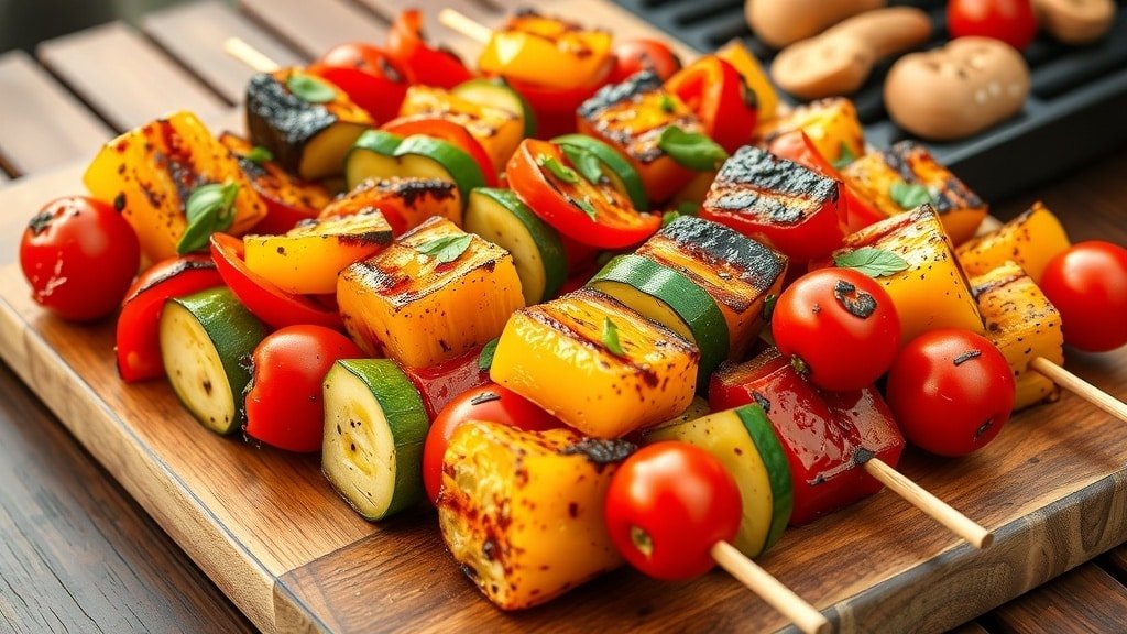 Grilled Italian Vegetable Skewers