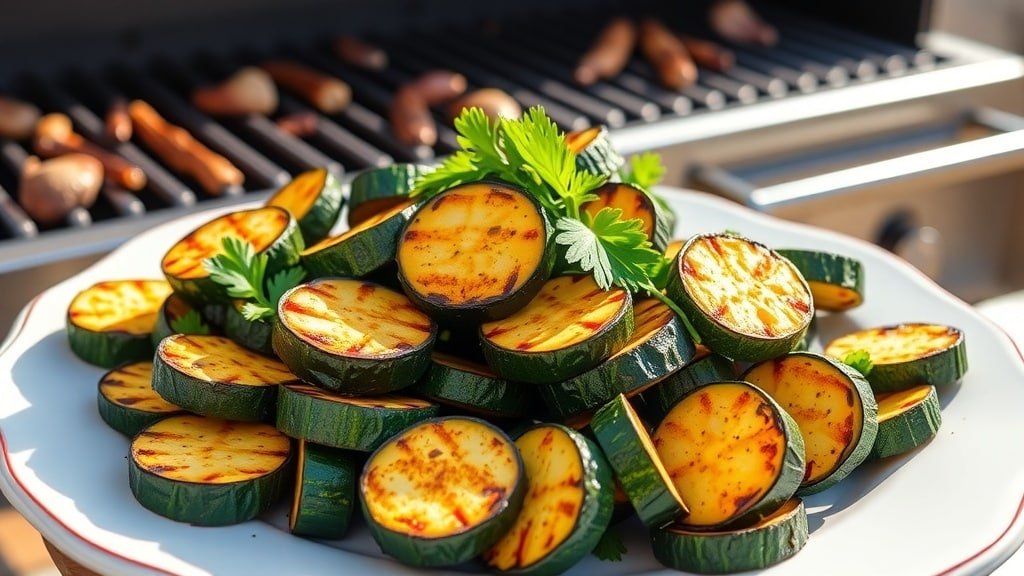 Grilled Lemon Pepper Zucchini