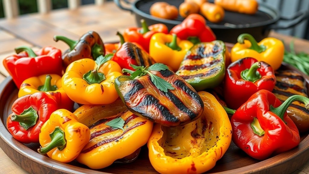 Grilled Smoky Bell Peppers
