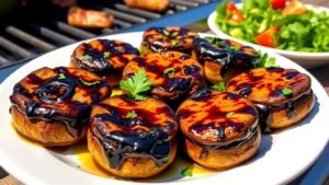 Grilled Balsamic Portobello Mushrooms