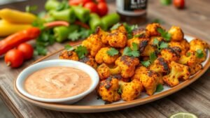 Grilled Spicy Cauliflower