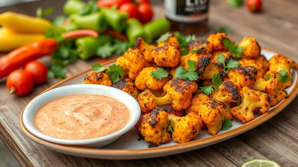 Grilled Spicy Cauliflower