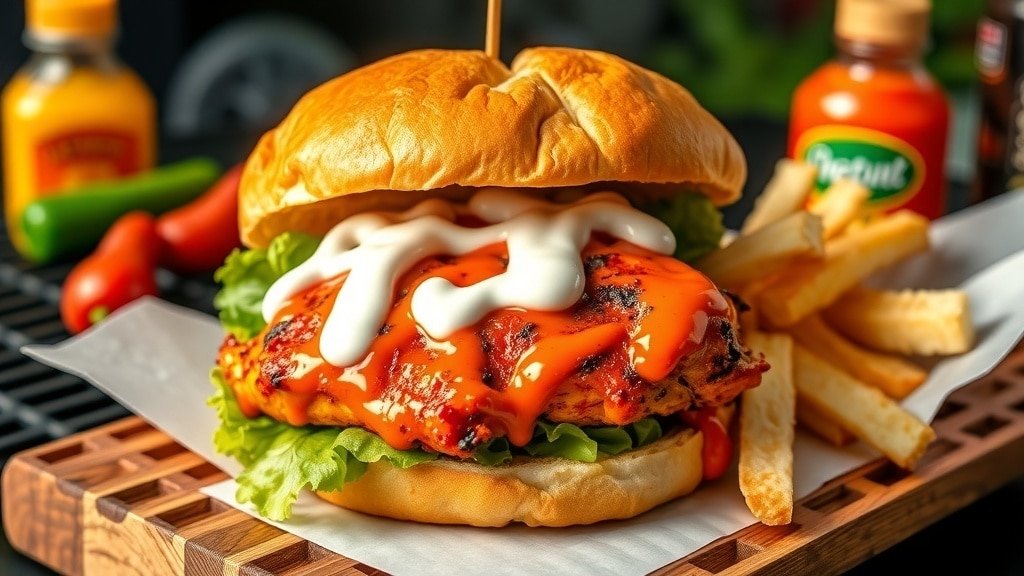 Grilled Buffalo Chicken Sandwich