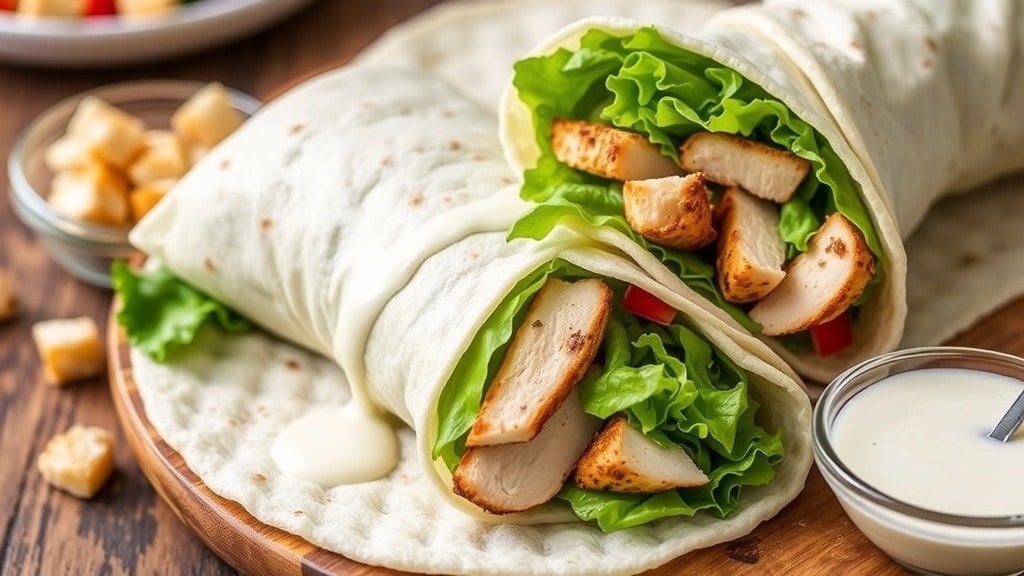Grilled Chicken Caesar Wraps
