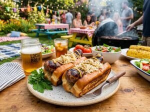 Smoky Grilled Bratwursts