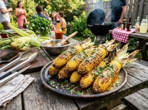 Grilled Corn with Chili Butter