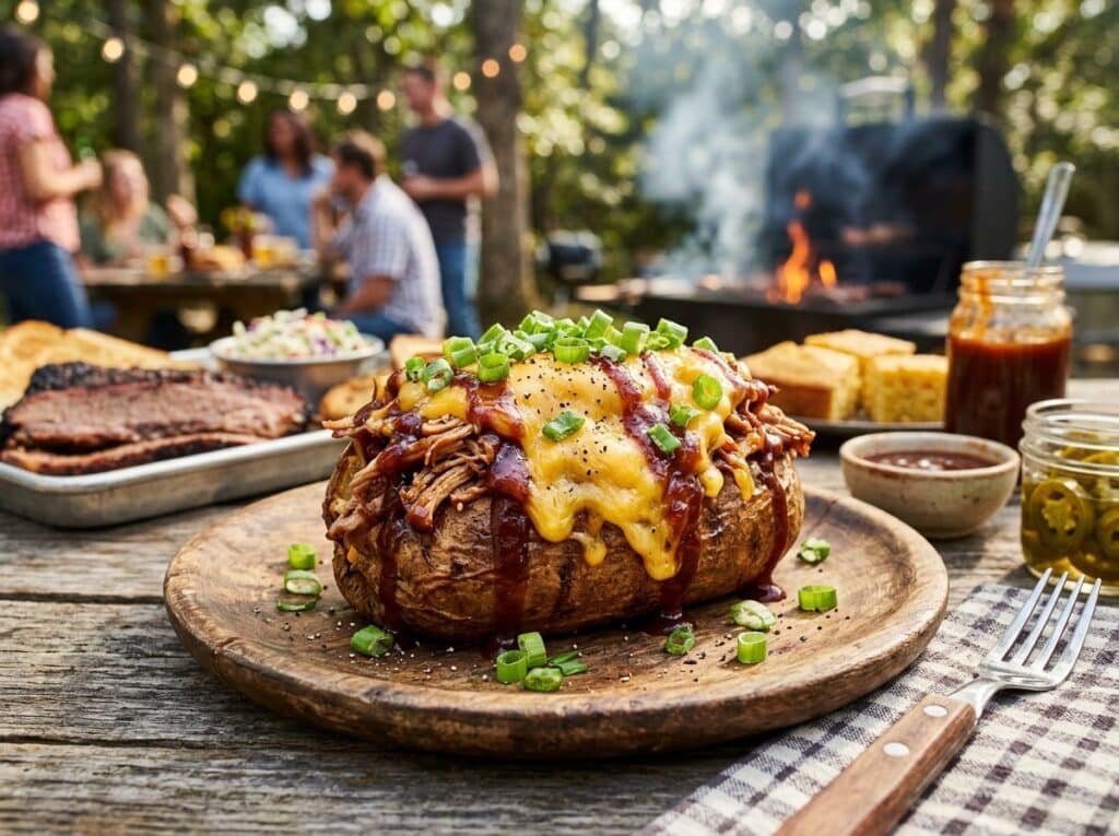 BBQ Loaded Baked Potatoes