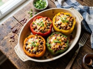 BBQ Chicken Stuffed Peppers