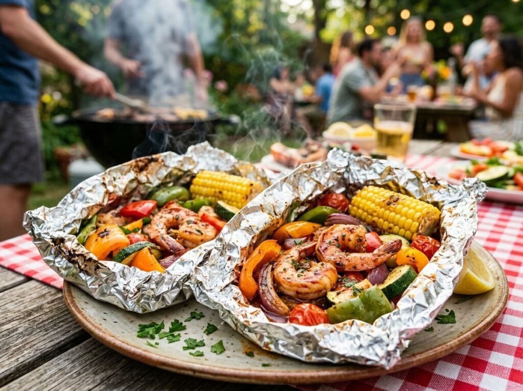 BBQ Shrimp Foil Packets