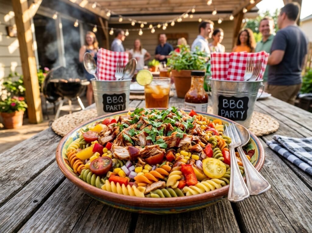 BBQ Chicken Pasta Salad