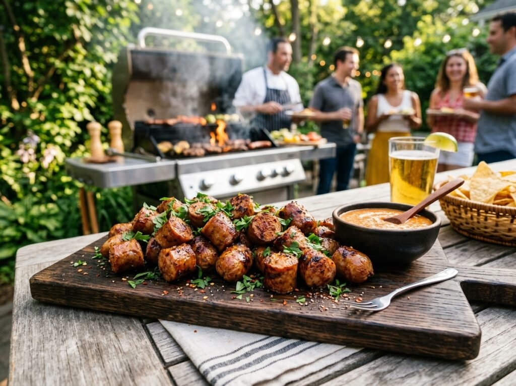 Grilled Cajun Sausage Bites