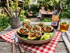 BBQ Chicken Stuffed Avocados