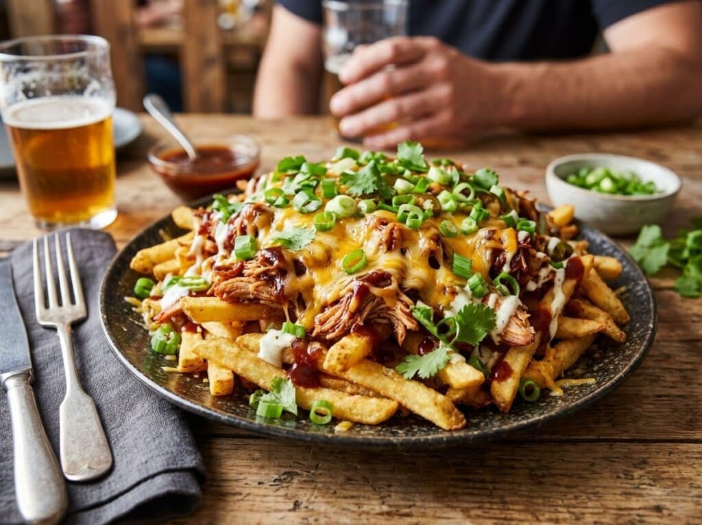 BBQ Chicken Loaded Fries