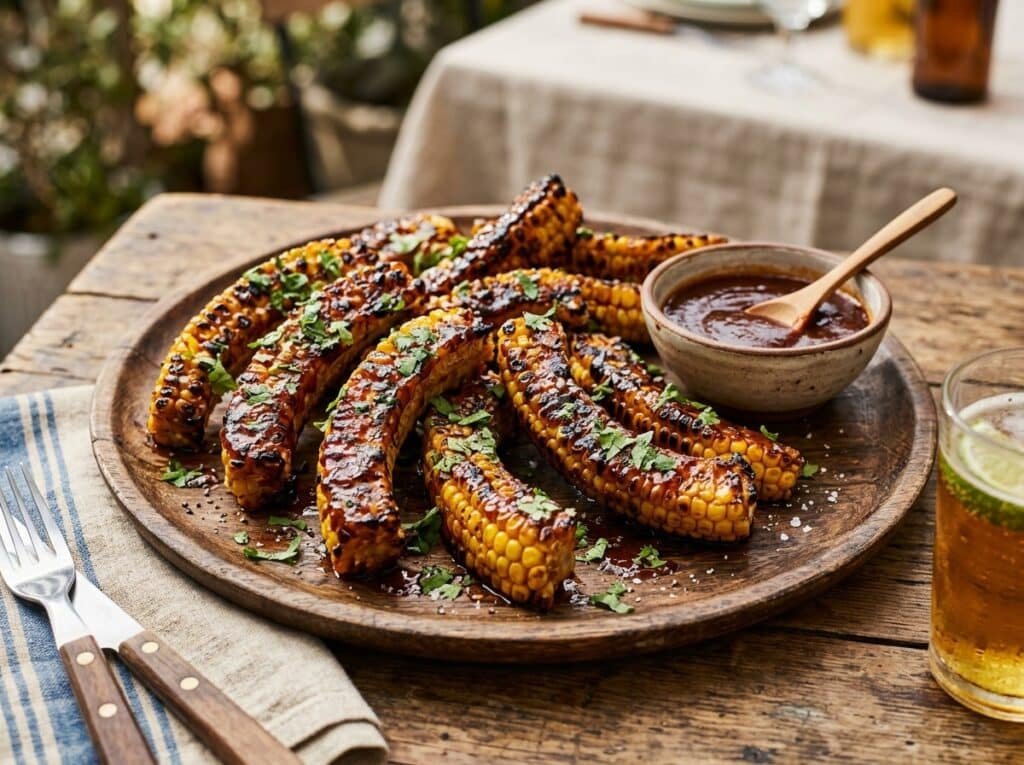 Grilled BBQ Corn Ribs