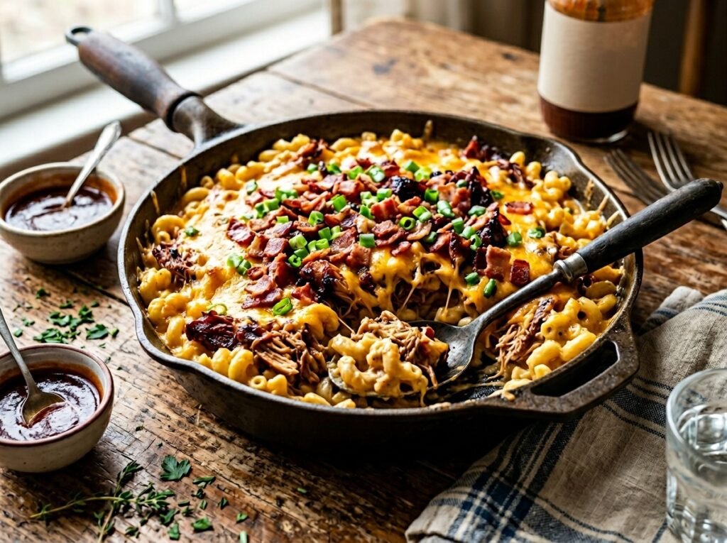 BBQ Chicken Loaded Mac Skillet
