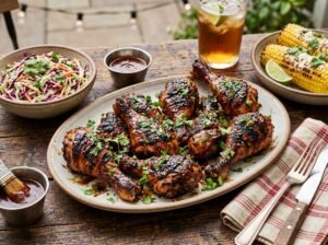 Grilled Spicy BBQ Drumsticks