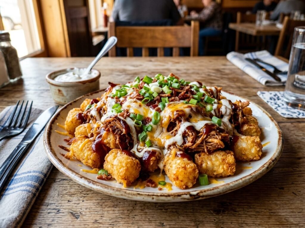 BBQ Chicken Loaded Tater Tots