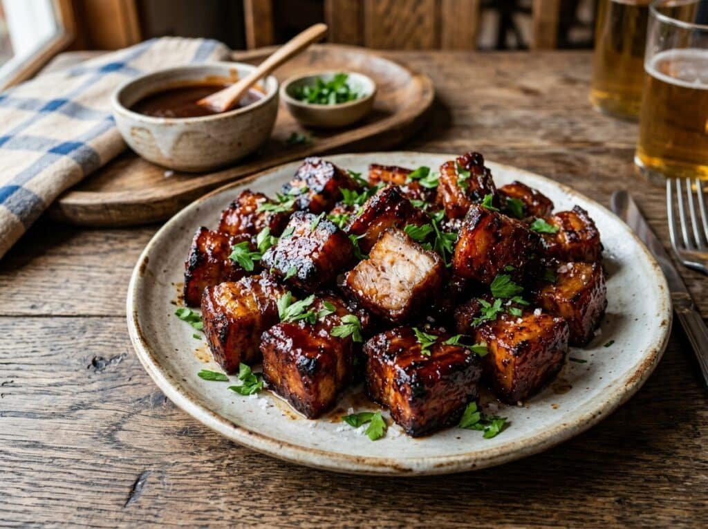 Grilled BBQ Pork Belly Bites