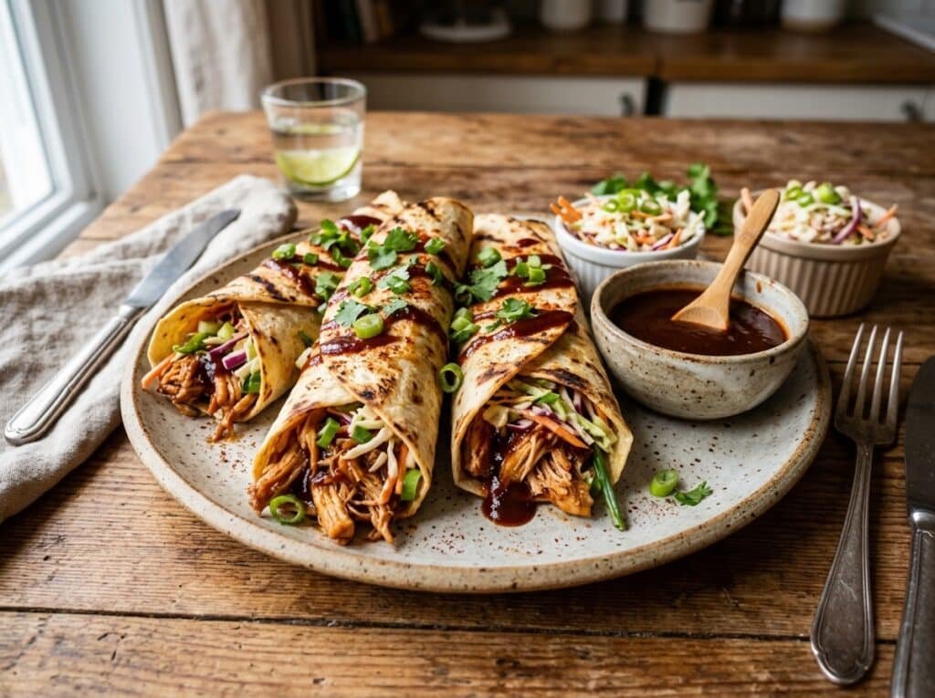 BBQ Chicken Stuffed Tortillas