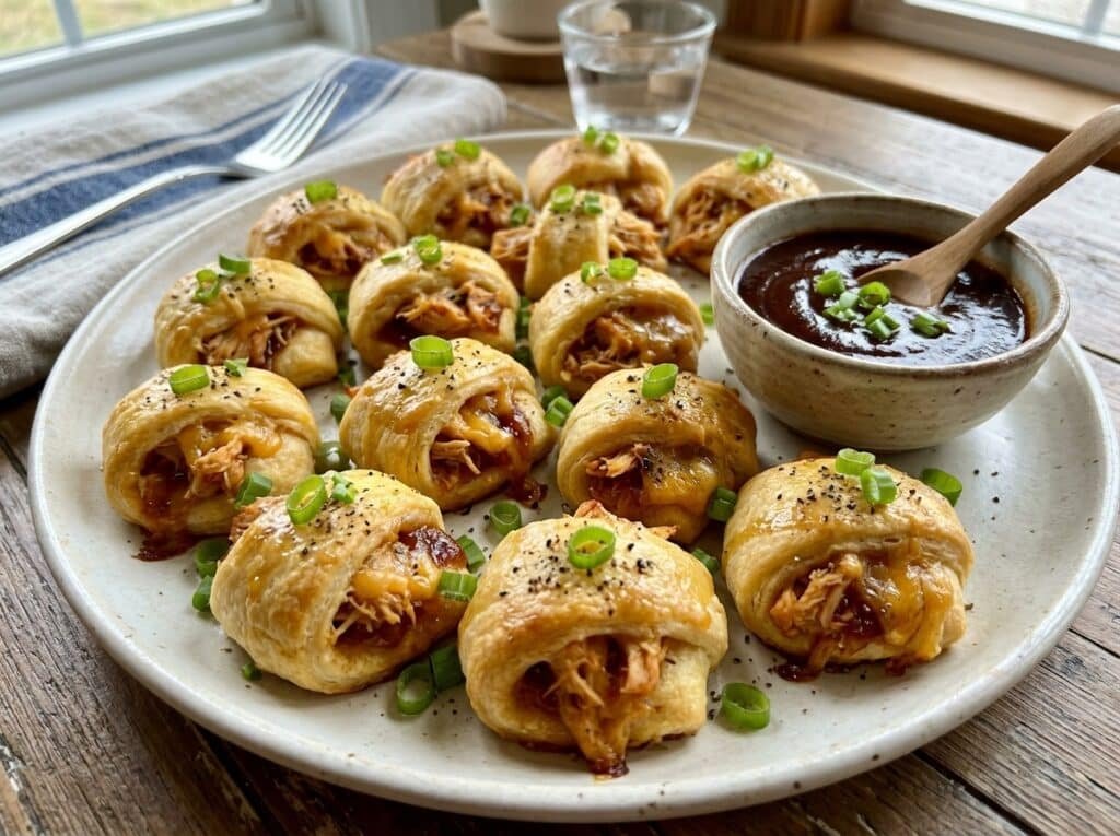 BBQ Chicken Stuffed Crescent Bites