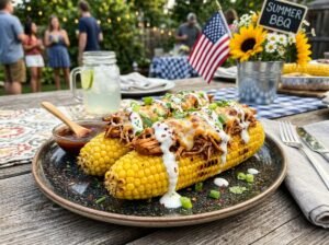 BBQ Chicken Loaded Sweet Corn