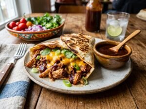 BBQ Chicken Stuffed Tortilla Pockets