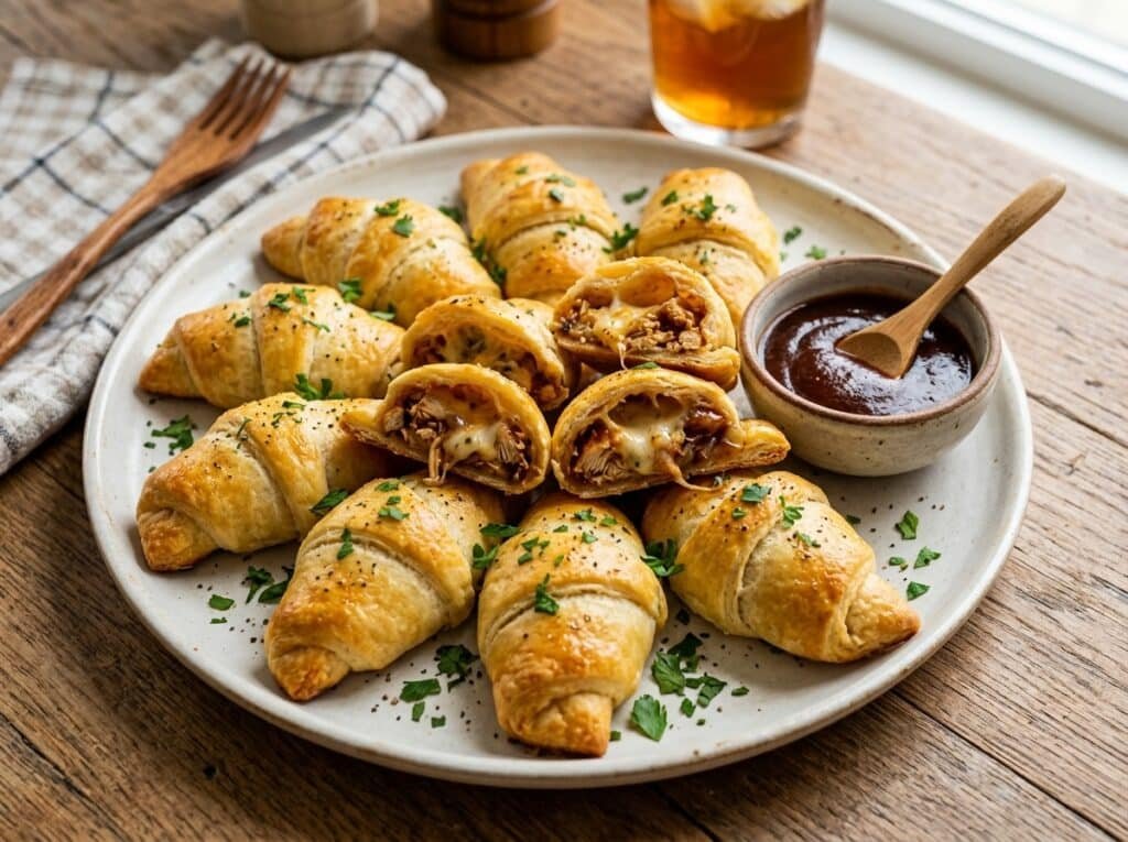 BBQ Chicken Stuffed Crescent Pockets