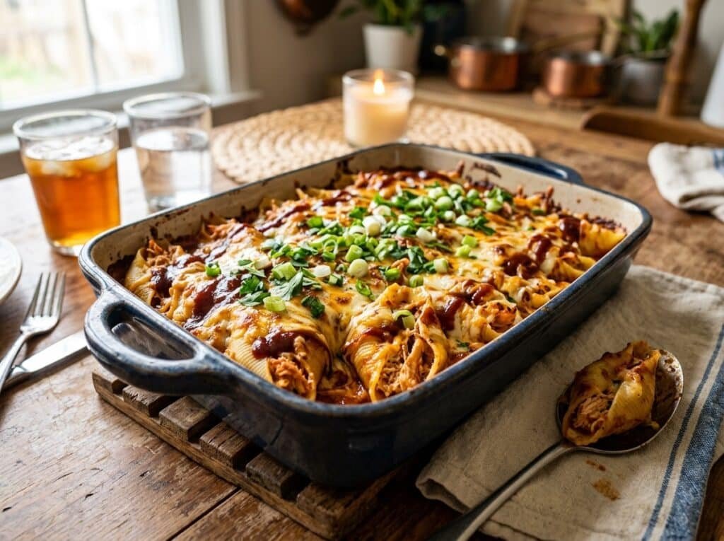 BBQ Chicken Stuffed Pasta Shells