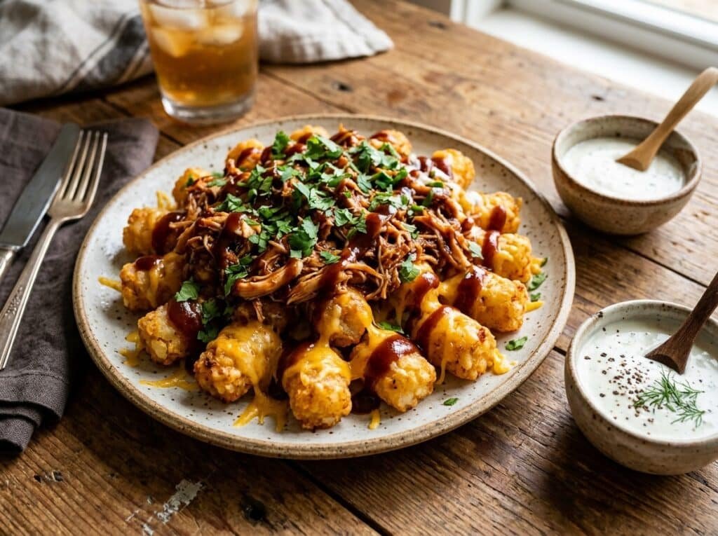 BBQ Chicken Loaded Stuffed Tots