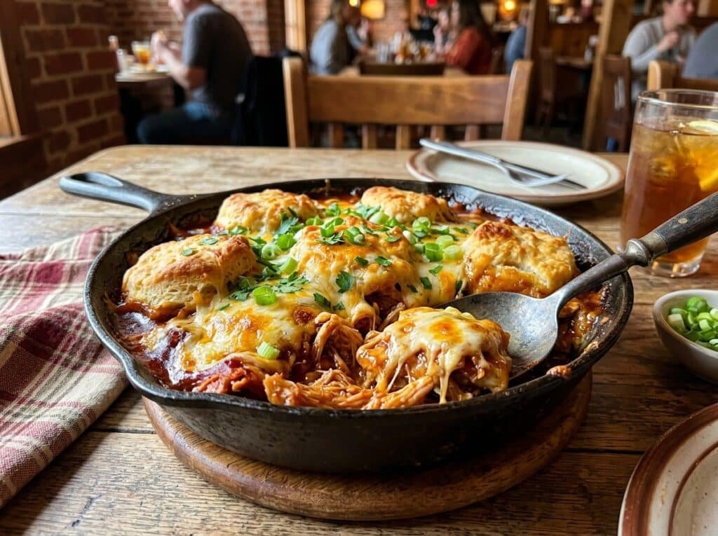 BBQ Chicken Loaded Biscuit Skillet