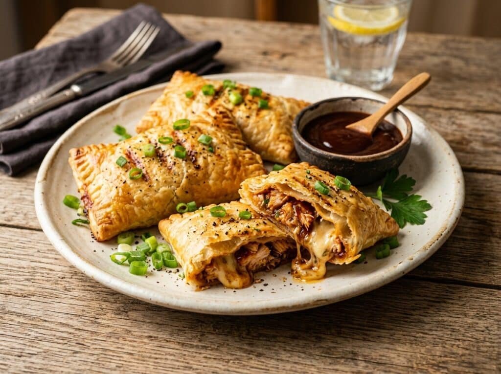 Grilled BBQ Chicken Stuffed Pockets