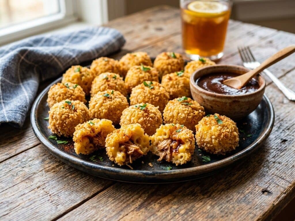 BBQ Chicken Loaded Mac Bites