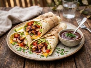 BBQ Chicken Loaded Tortilla Wraps