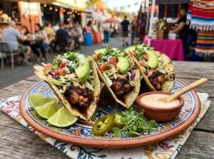Grilled BBQ Chicken Street Tacos