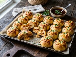 BBQ Chicken Stuffed Cheese Bombs