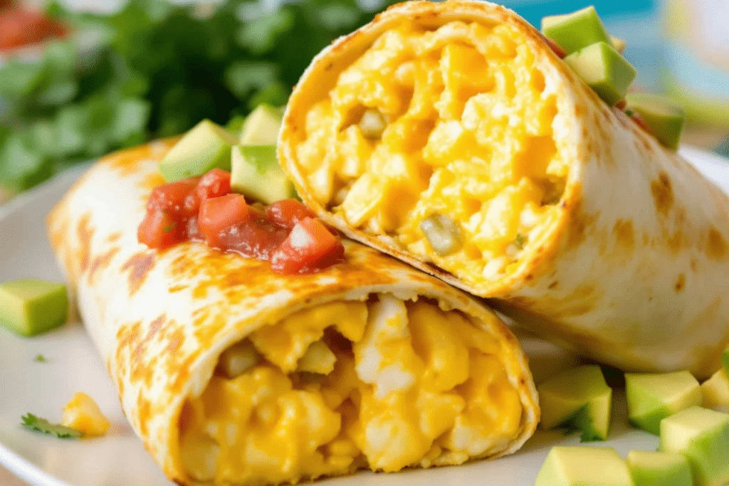 Air Fryer Breakfast Burritos
