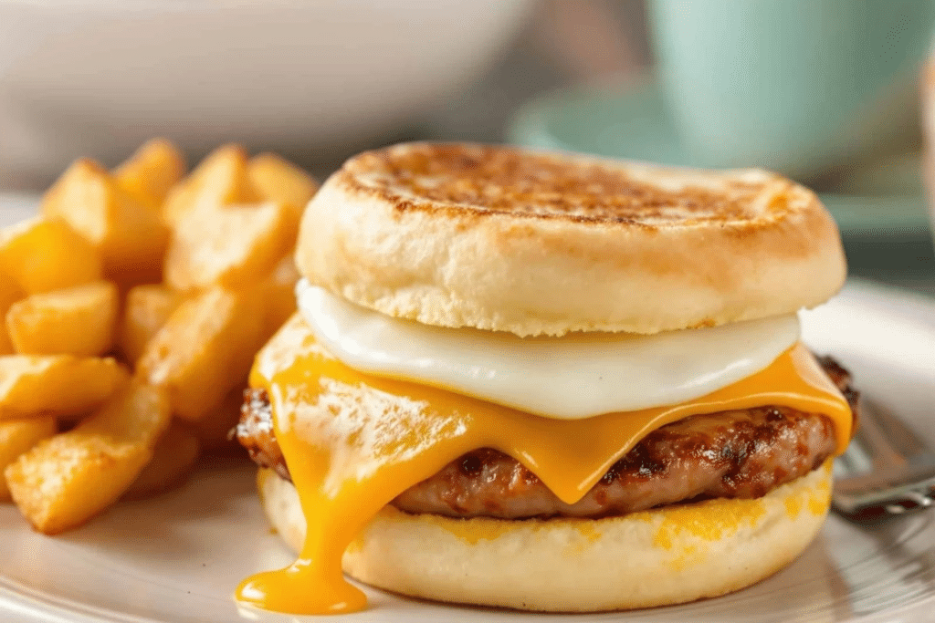 Air Fryer Breakfast Sandwich