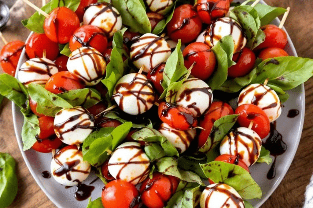 Air Fryer Caprese Skewers