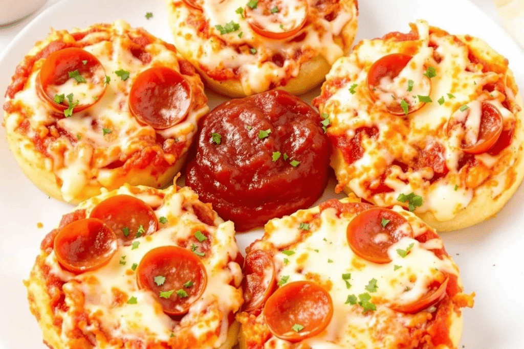 Air Fryer English Muffin Pizza