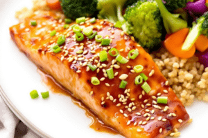 Air Fryer Honey Garlic Salmon