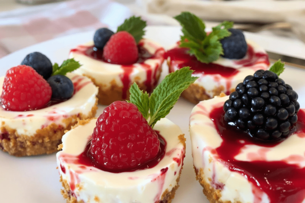 Air Fryer Mini Cheesecakes