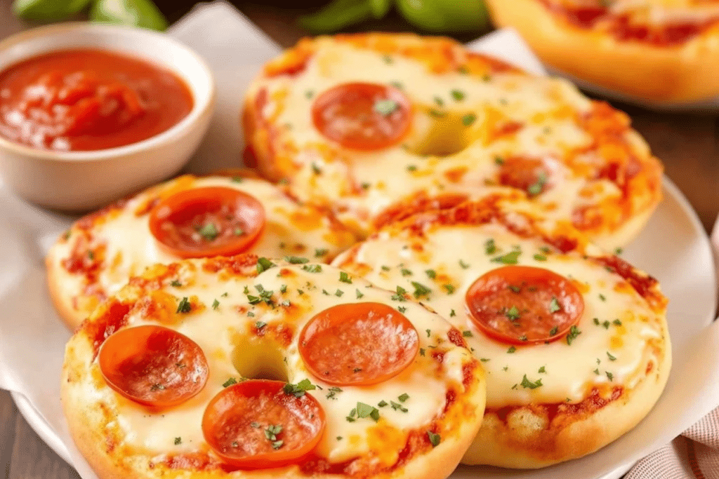 Air Fryer Pizza Bagels