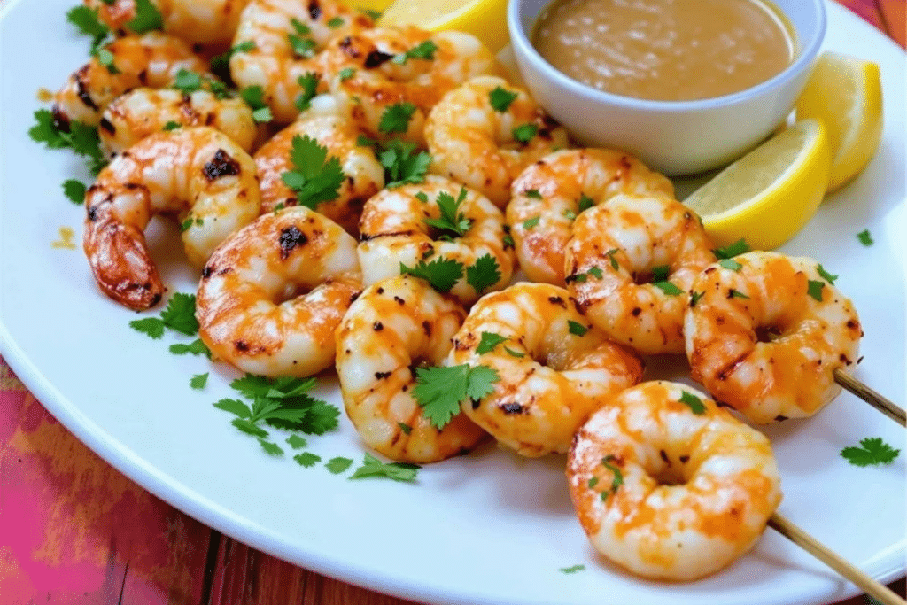 Air Fryer Shrimp Skewers