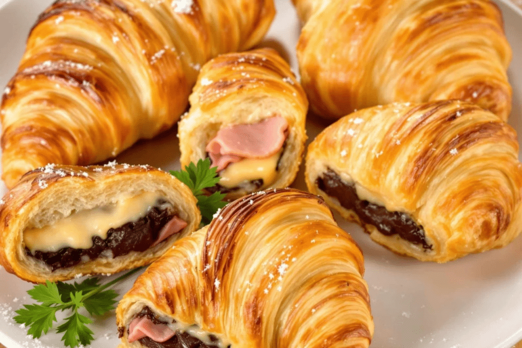 Air Fryer Stuffed Croissants