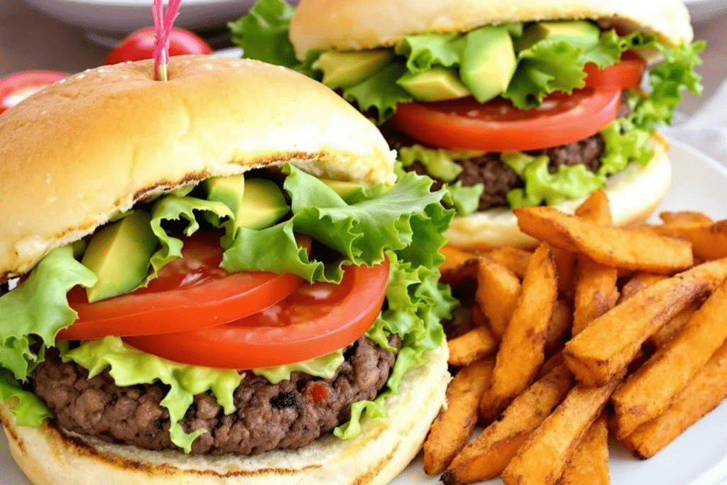 Air Fryer Veggie Burgers