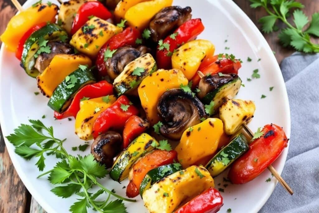 Air Fryer Veggie Kabobs
